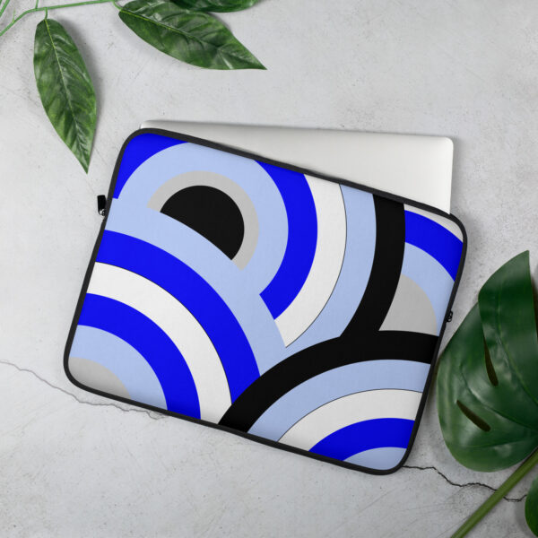 Fun & Fabulous Blue Laptop Sleeve - Image 3